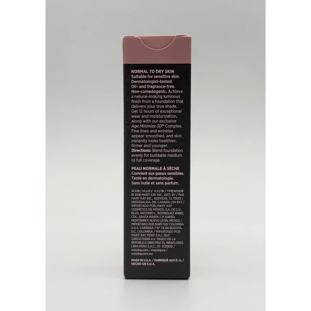 Mary Kay TimeWise Luminous 3D Foundation Ivory C 100 Normal to Dry Skin 1oz NIB
